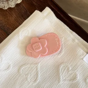 Pink flower acetate hair clip sweet side hair pin fashion hair styling accessory for daily use
