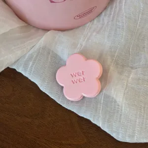 Pink flower acetate hair clip sweet side clip cute hair accessory for daily styling