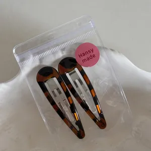 Schildpatt Haarspangen für Damen, süße Haarklammern und Pony-Seiten-Haar-Accessoires neu.