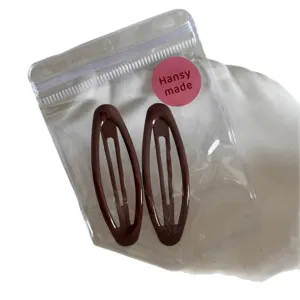 Braune Wassertropfen Haarklammern Set, süße Ponyklammern für den täglichen Gebrauch Haarstyling.
