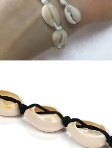 Ensemble de bijoux coquillage tissé hawaïen bracelet cheville fait main style plage