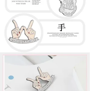 Broche émaillée créative badge dessin animé revers alliage pour vêtements sacs.