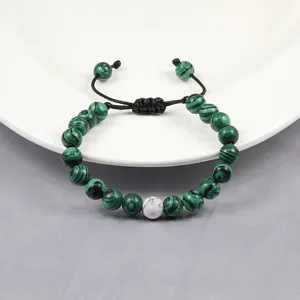 8mm edelsteen kralen gevlochten armband verstelbare yoga koppel sieraden cadeau voor iedereen