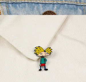 Cute cartoon anime character enamel pin brooch badge for clothing bags hats accessories.