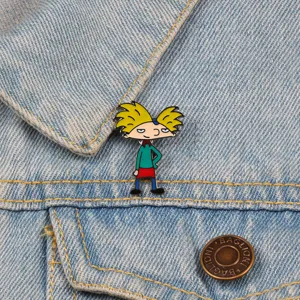 Cute cartoon anime enamel pin brooch badge for clothes, hats, bags and daily decorative accessories.