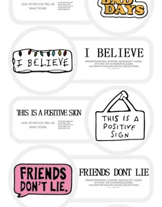 Detailed close-up view of creative enamel pins featuring popular funny quotes and icons.