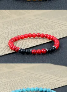 Kralen edelsteen armband voor mannen en vrouwen vintage stijl mode sieraden accessoire
