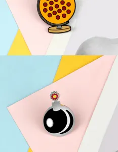 Lot de broches en alliage émaillé, badge métallique mignon pour enfants et sacs décoratifs.