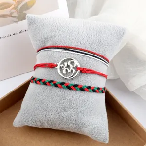Gevlochten armband set etnische stijl koppel sieraden handgemaakte mode touw armband hoofdfoto