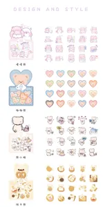 Schattige cartoon beer Washi sticker pack decoratieve dagboek bullet journal stickers