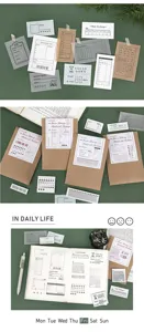 Momo foam stamp material package for DIY journal memo daily planning and card decoration sets