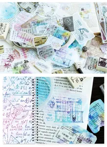 Set adesivi in carta washi vintage per diario scrapbooking decorazione fai da te 8 stili.