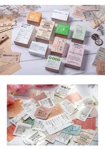 Wooden rubber stamps vintage Japanese style diary decoration scrapbooking craft DIY 10 styles