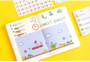 Cute cartoon chicken expression planner stickers decorative funny diary sticker sheets set