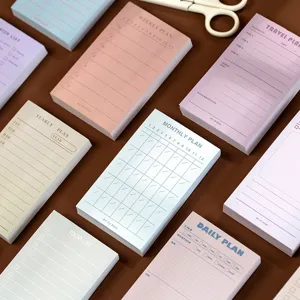 Minimalistisch Draagbaar Scheurbaar Notitieblok Dagelijks Wekelijks Maandlijks Plan Schrijfpapier Kantoorartikelen