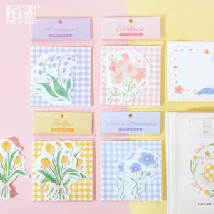Creatieve Frisse Schattige Bloemen Sticky Notes Notitieblokjes Kawaii Schrijfwaren Voor Kantoor School Studenten Dagelijks Schrijven