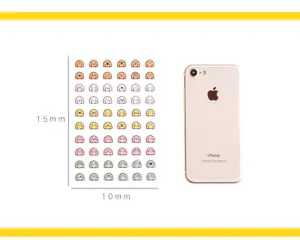 Cute cartoon emoji planner stickers sheet for journaling and diary decoration supplies
