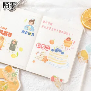 Momoe Washi Sticker Pack Carino Cibo Diario DIY Decorazione Adesivo 8 Opzioni