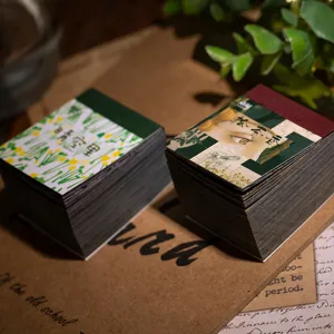 Vintage zwavelzuur papier notitieboek set voor DIY journaling en retro memo decoratie.