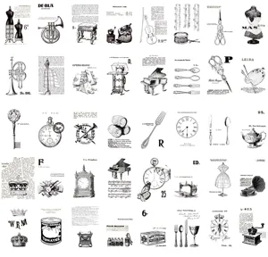 Vintage ρετρό θειικό χαρτί για ημερολόγιο scrapbooking DIY κολάζ διακοσμητικό υλικό χαρτί.