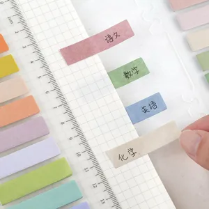 Bunte Haftnotizen Index Reiter lose Blätter Planer Memo Pads ästhetische Schreibwaren