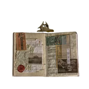 Μεσαιωνική Συλλογή Βιβλίων Vintage Χαρτί Υλικού Scrapbooking Ρετρό Γράμμα Διακοσμητικό Χαρτί Φόντου για DIY Journaling