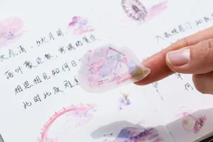Cherry blossom decorative stickers for journal planner scrapbooking diary craft supplies.