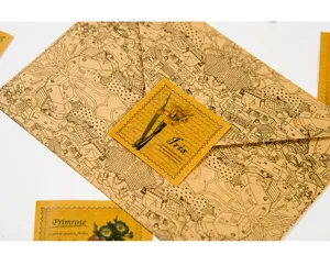 Lot de stickers en papier kraft vintage pour journal intime, scrapbooking et decoration.