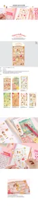 Cute doll transparent sticker sweet bullet journal diary decorative sticker stationery