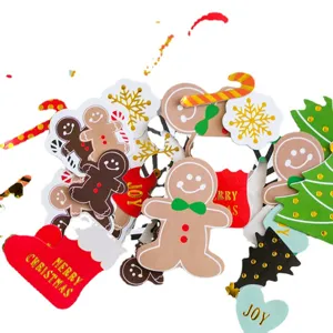 Weihnachten lebkuchenmann aufkleber set DIY tagebuch deko sticker niedliche feiertags basteln