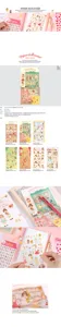 Cute Korean stationery paper doll transparent stickers for sweet journal diary decoration and DIY crafts.