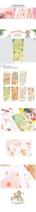 Cute Korean style transparent sticker retro doll decorative stationery diary planner decal 6 styles