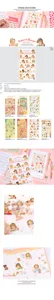 Detailed view of cute retro doll decorative stickers, perfect for journal and planner layouts.