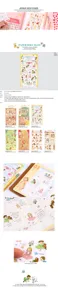 Korean cute doll transparent decorative stickers for diary, planner and scrapbooking crafts.