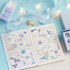 Set dorou autokolliton imerologiou, mple akouarela diakosmitika autokollita planner set.