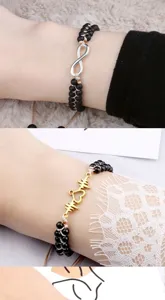 Bracelet de perles 4mm double couche fait main avec pendentif, bijou tressé pour homme.