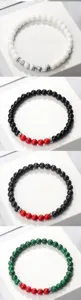 Bracelets Empilables en Perles de 6mm Pierre Naturelle Turquoise Onyx Détails