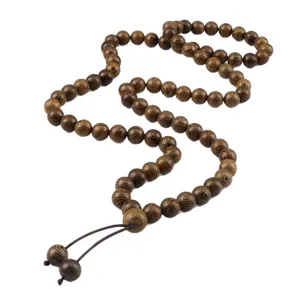 Wooden beaded necklace bracelet Chinese style long prayer beads for men and women new