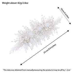 Elegant bridal hair vine with pearls and crystals, ideal for wedding and evening party styling.