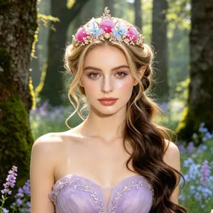 Ocean style shell rhinestone tiara headband, princess bridal wedding hair accessory.