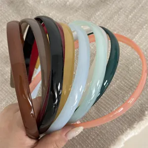 Colorful jelly hair hoops with teeth set for daily washing face and stylish hair styling.