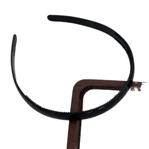 Black plastic teeth headband for daily face washing hair hoop basic fashion hair accessory