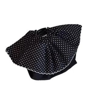 Elegante gepunktete Haarspange mit Rocksaum, vielseitiger Zopfhalter für Damen