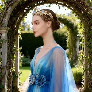 Exotique diadème couronne cristal mariée feuille dorée bohème chaîne frontale bijoux