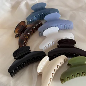 Colorful resin hair claw clips set for women fashion styling everyday wear hair accessories