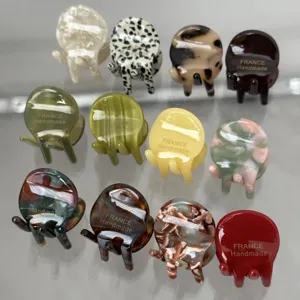 Mini Pince à Cheveux en Acétate Mignon Petit Accessoire Cheveux Épingles pour Femmes Frange Coiffage Quotidien