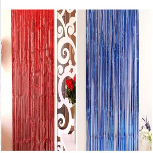 Metallic foil fringe curtain for party wedding stage background wall decor shiny backdrop