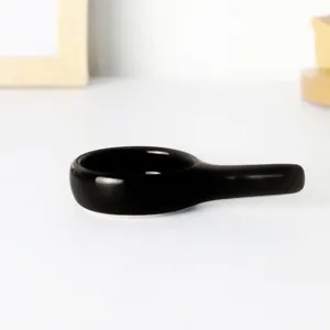 Portavelas de Té de Cerámica Diseño Minimalista Quemador de Aroma Difusor de Aceite Esencial con Mango Único Decoración del Hogar