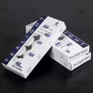 Velas de Té de Cera de Parafina Blanca Sin Humo Larga Duración para Decoración del Hogar Fiesta Boda Iluminación