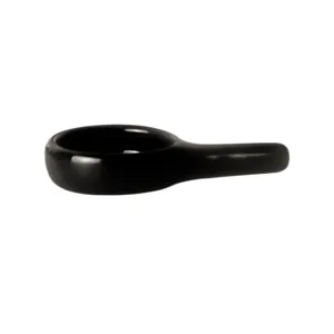 Bandeja vela ceramica negra accesorio quemador aroma cuchara pequena mini plato fino